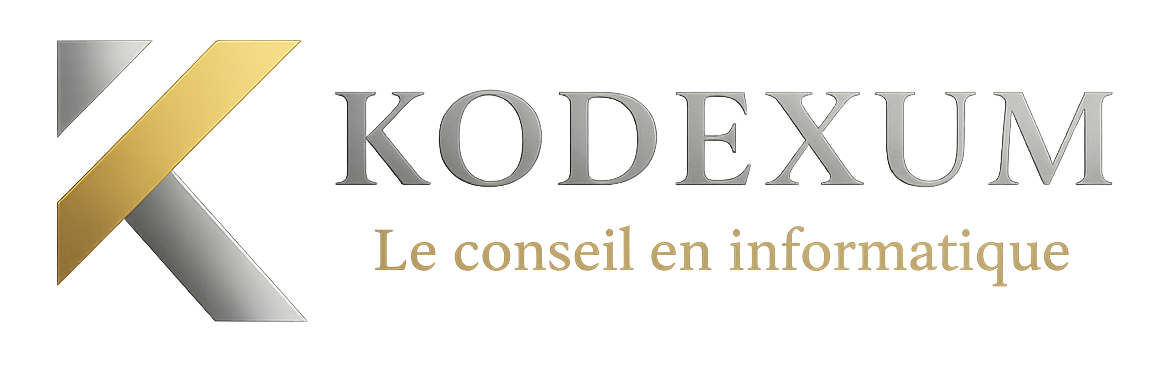 Logo Kodexum détouré, identité visuelle du blog informatique