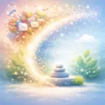 Illustration abstraite représentant une remise à zéro numérique après les fêtes