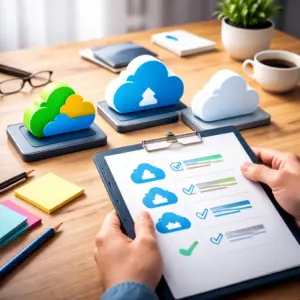 Illustration représentant comment choisir un service de stockage cloud