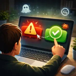 Illustration montrant comment éviter les téléchargements piégés