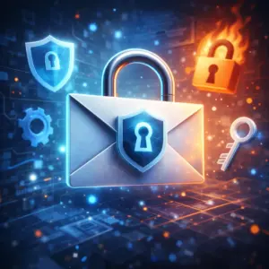 Illustration représentant comment sécuriser son adresse email sur un environnement numérique