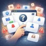 Illustration représentant un site demande trop d’autorisations lors de la navigation web